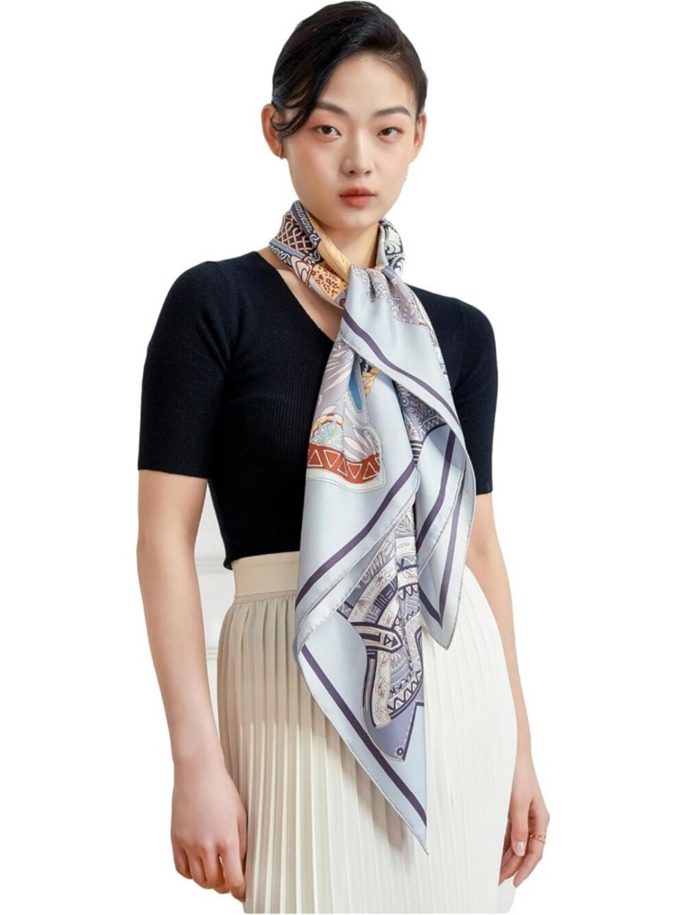 Luxurious 100% Silk Scarves - Extra-Large & XX-Large, Perfect for Fashion